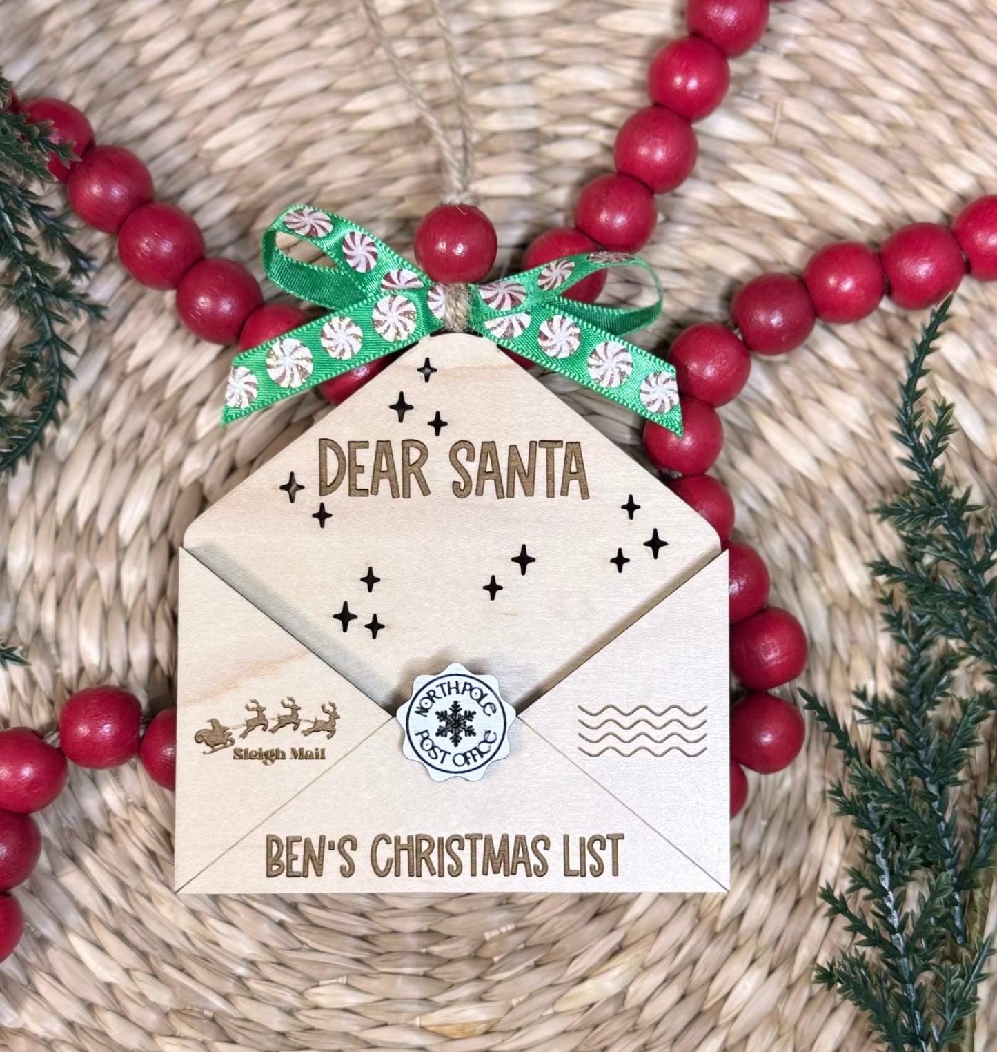 Personalized Letter to Santa Ornament