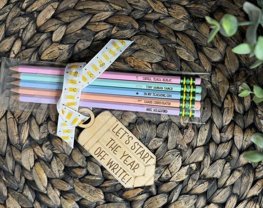 Personalized Engraved Teacher Pencils