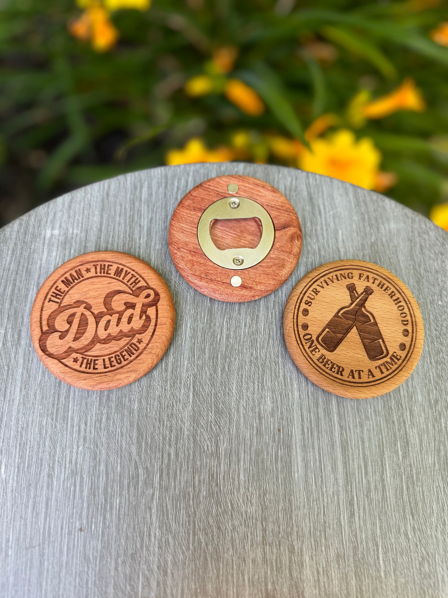 Personalized Magnetic Wooden Bottle Openers