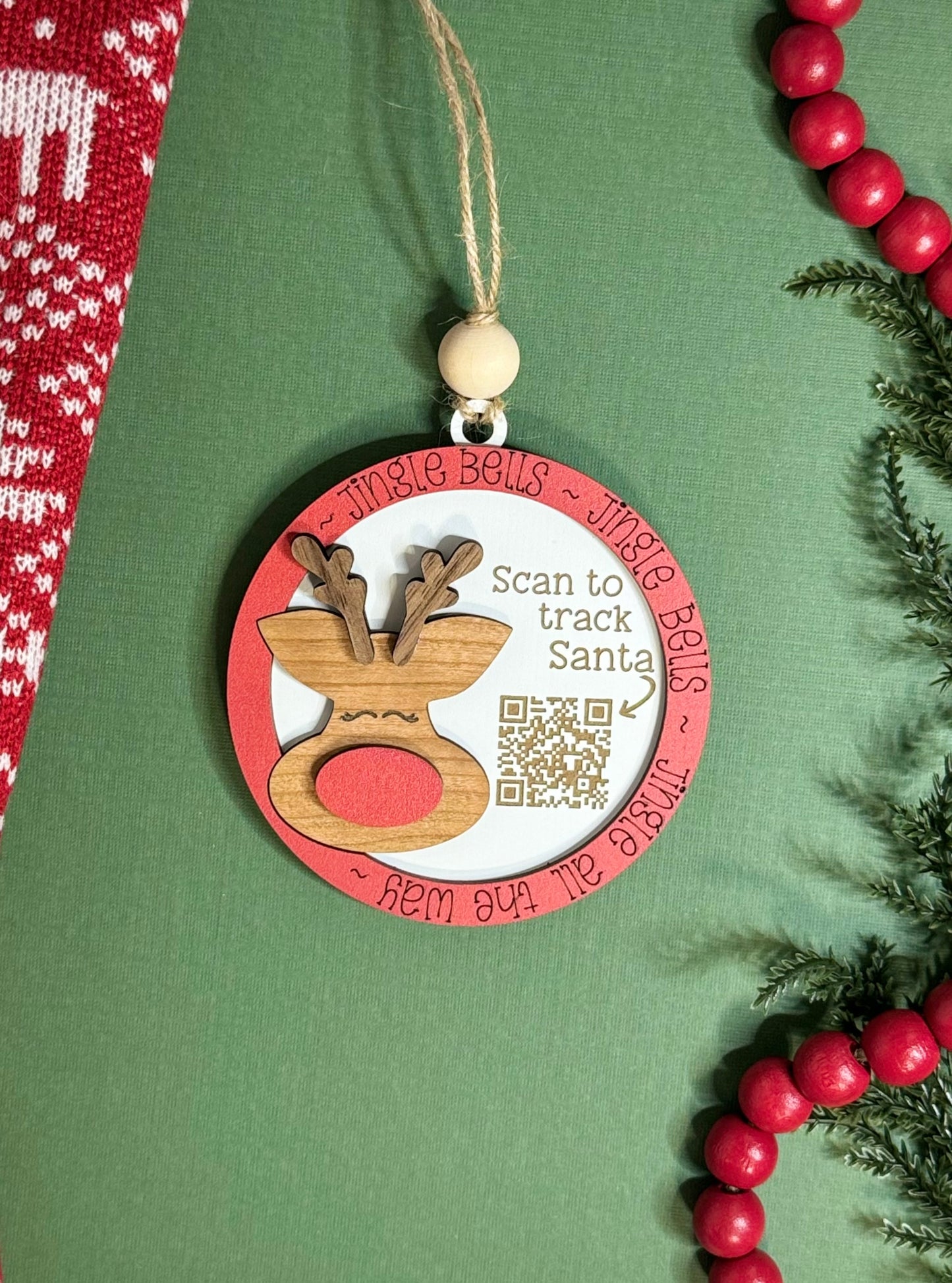 Rudolph Santa Tracker Ornament