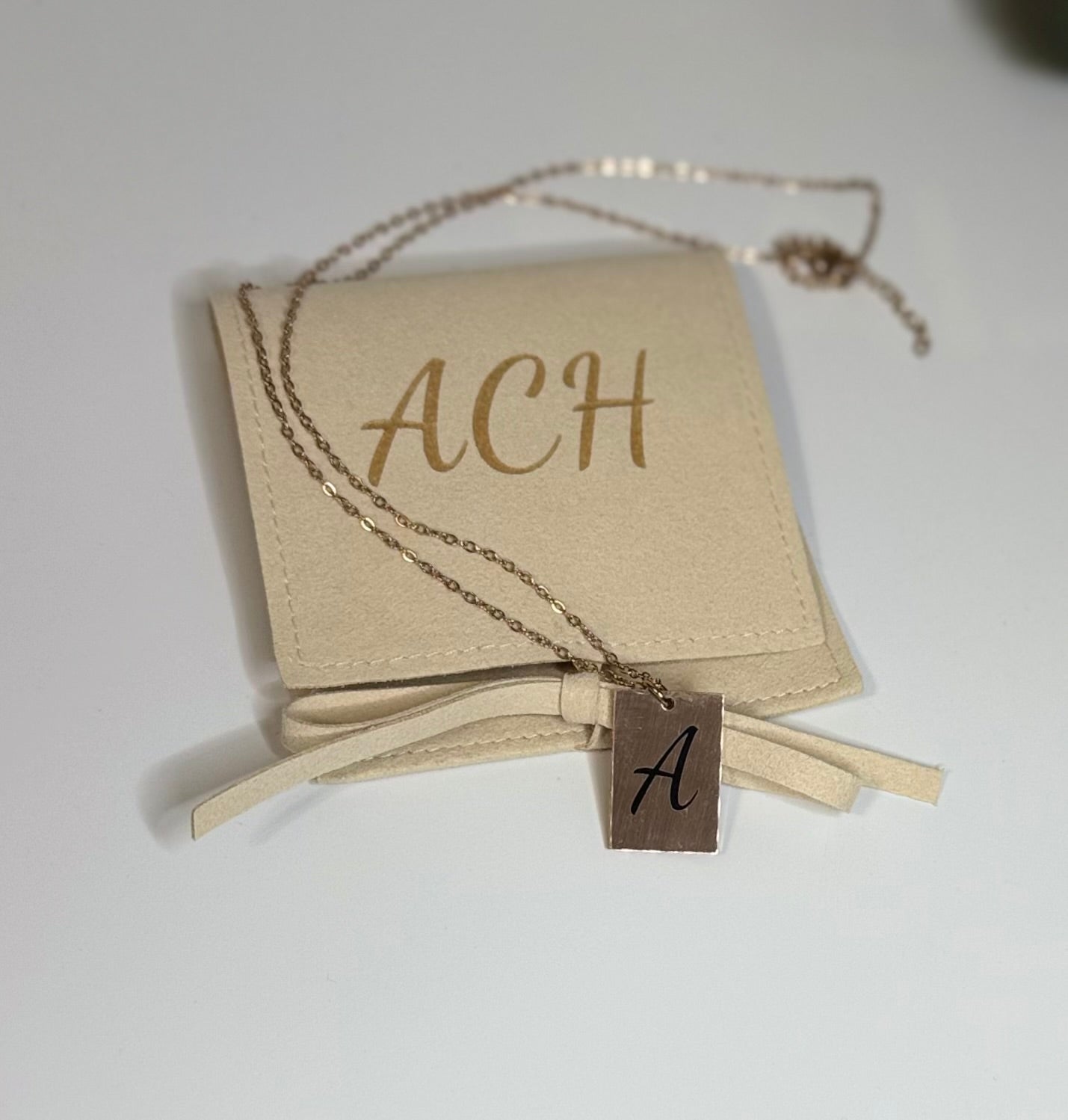 Personalized Microfiber Jewelry Pouch
