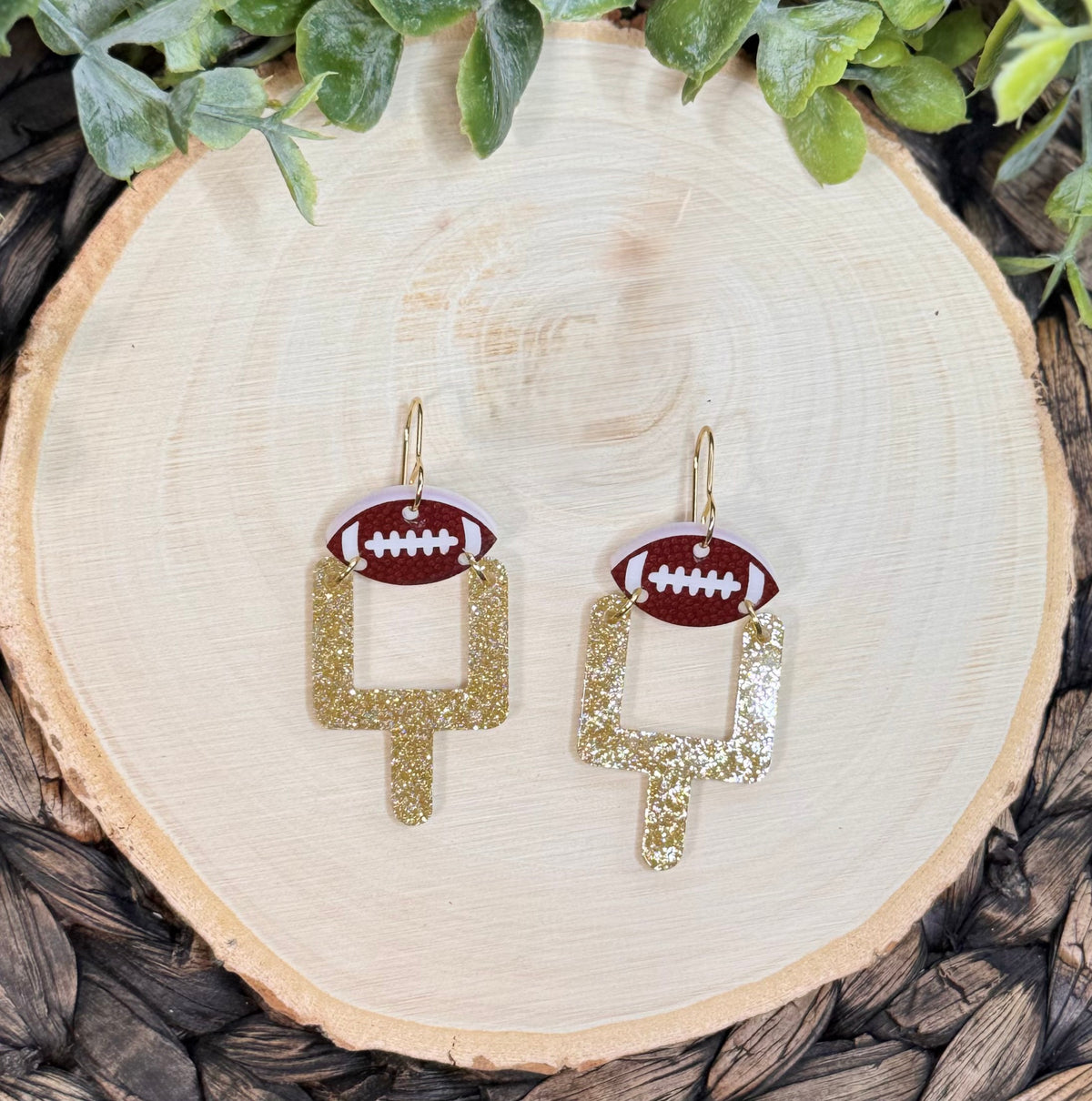 Football Goal Post Earrings