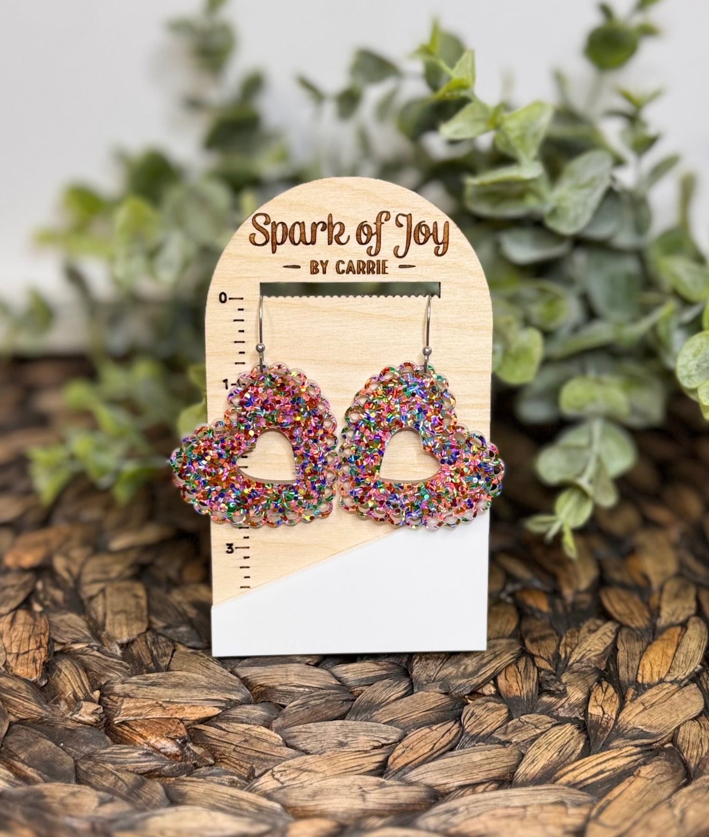Heart Doily Earrings