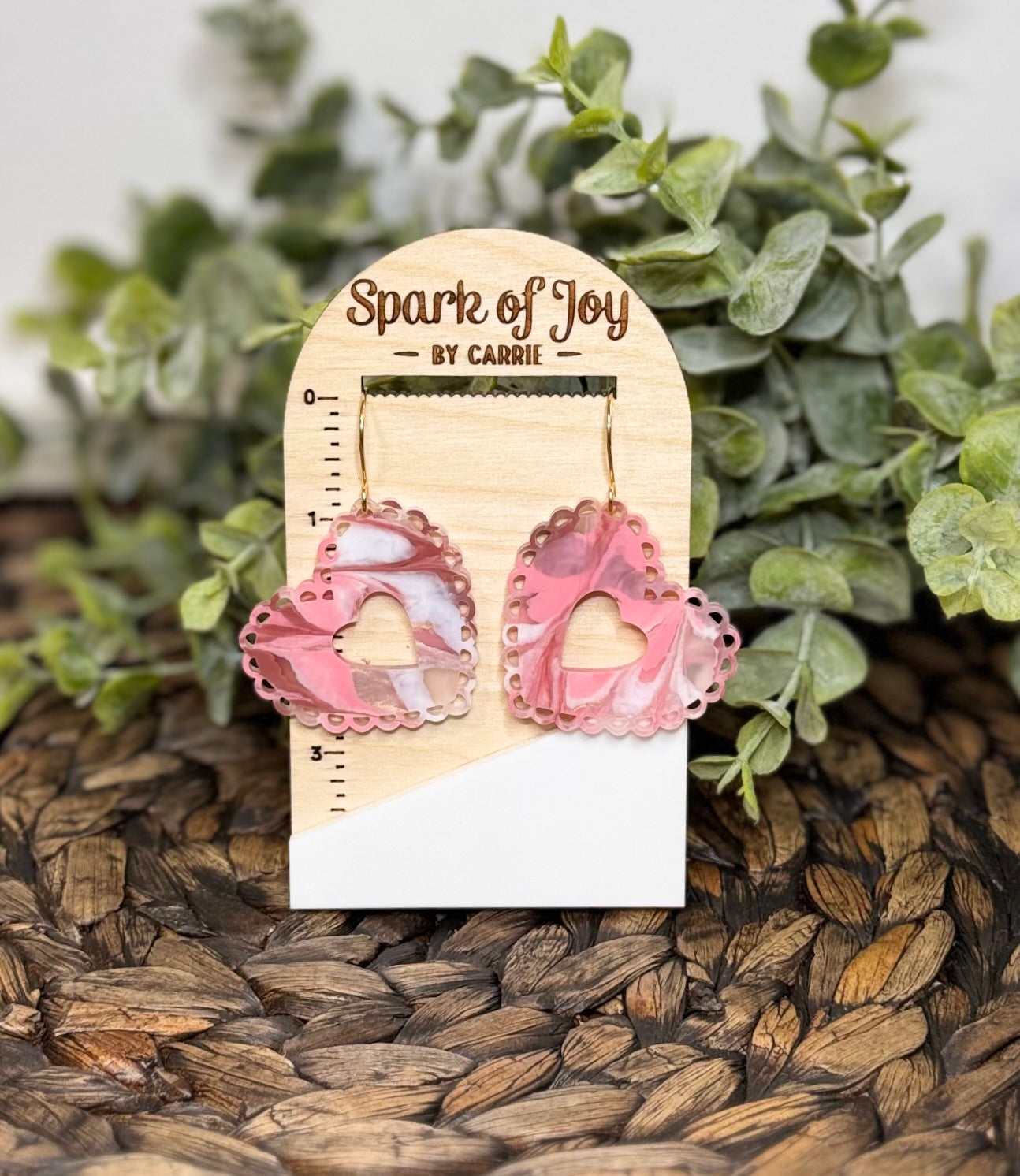 Heart Doily Earrings