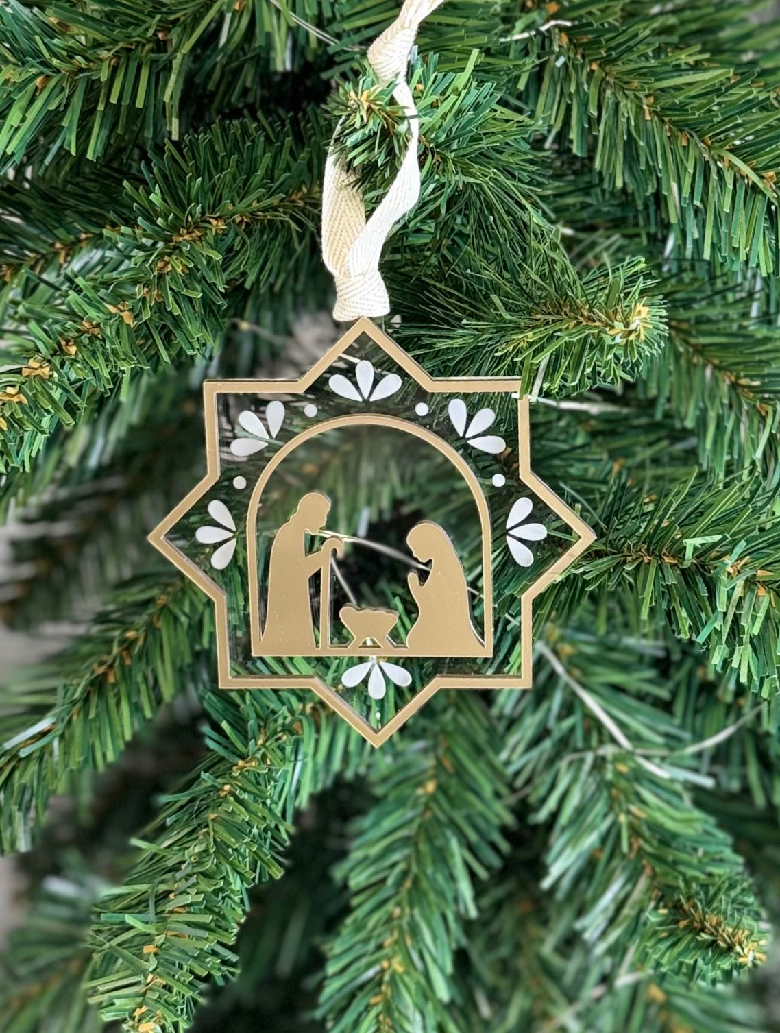 Nativity Star Ornament