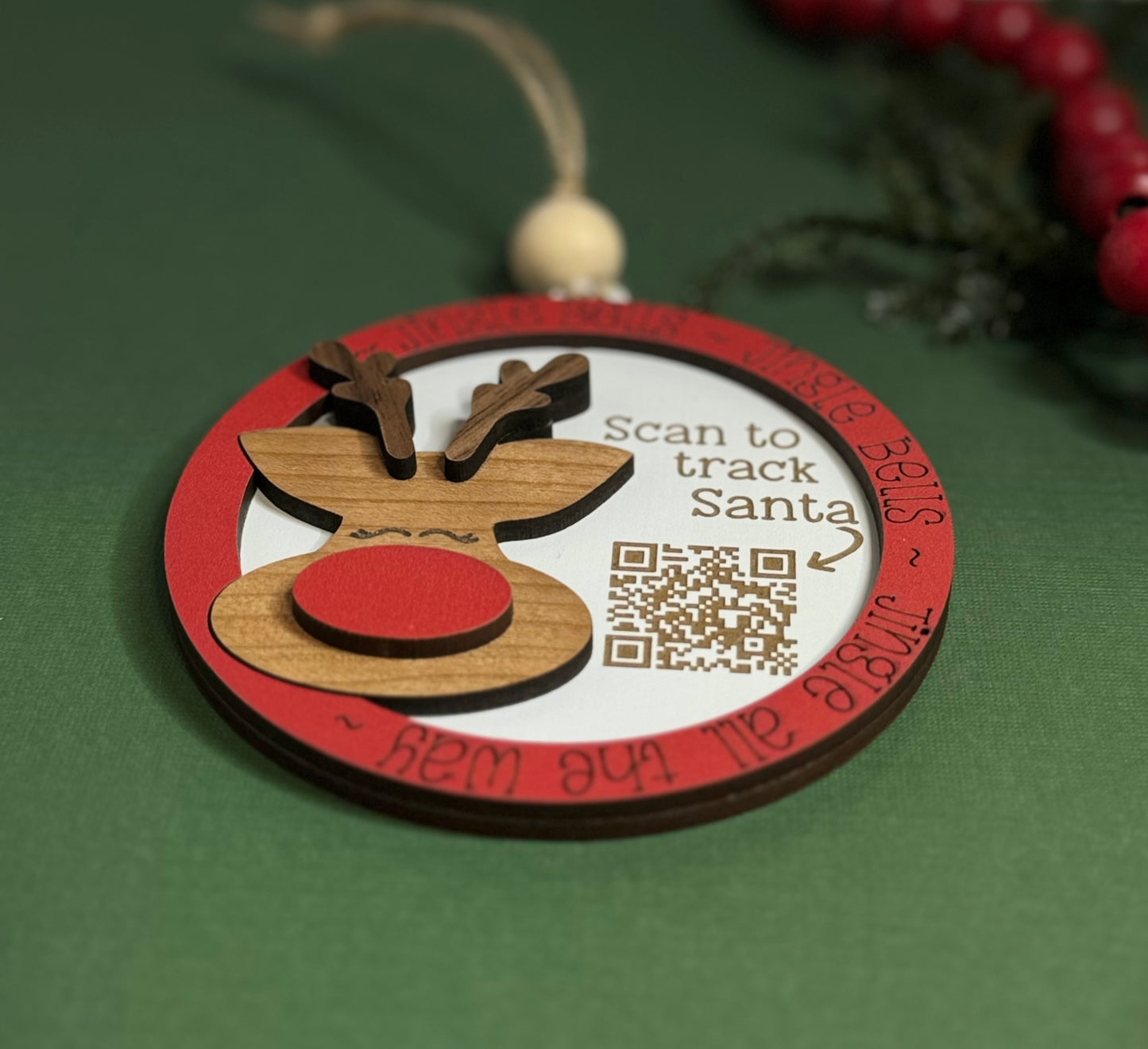 Rudolph Santa Tracker Ornament