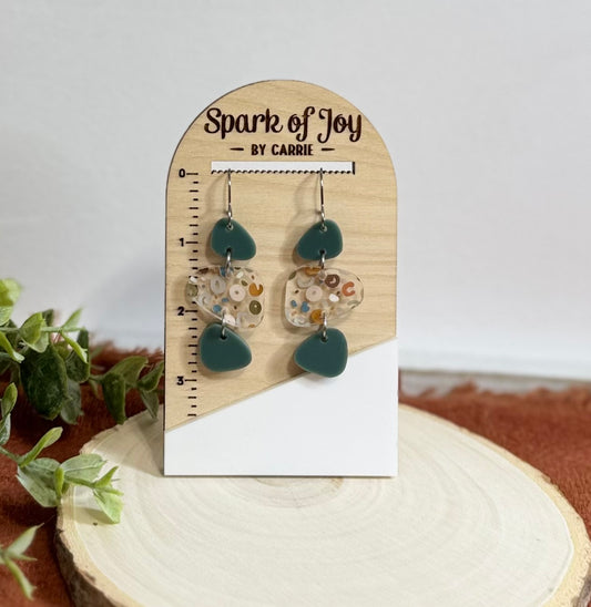 Abstract Pebble Earrings