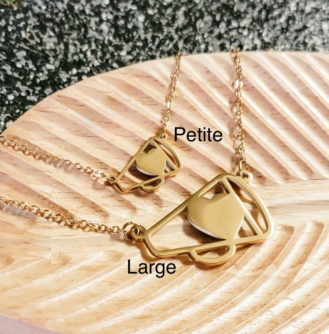 Personalized Cheer Megaphone Necklace (2 sizes)