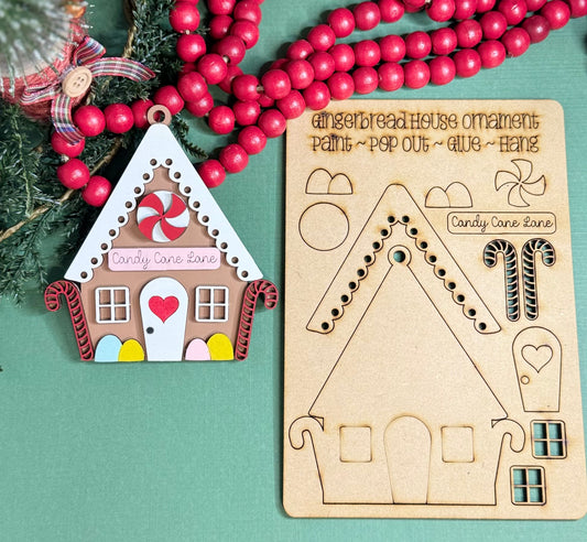 DIY Gingerbread House Pop Out Kit