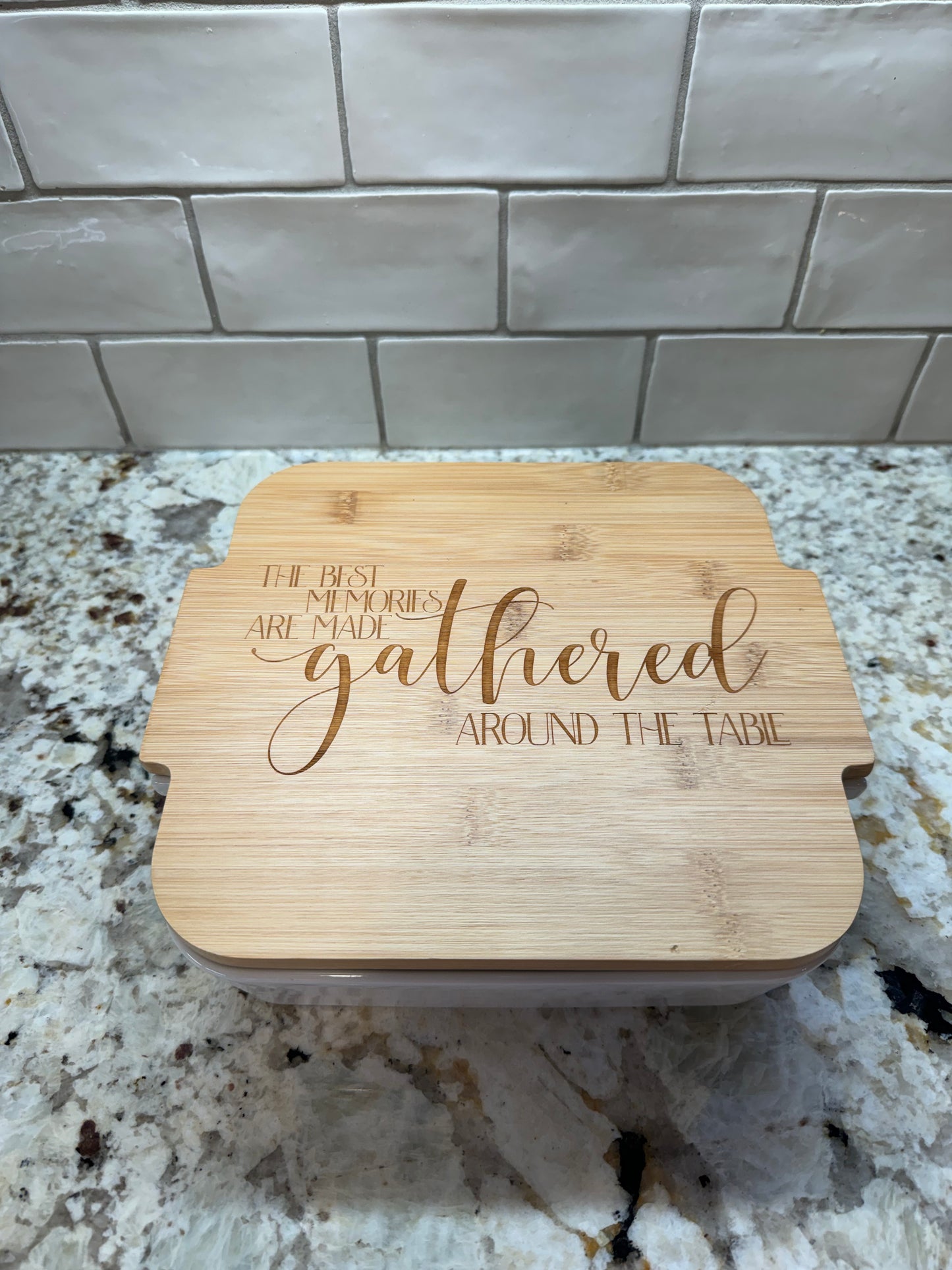 Personalized Ceramic Casserole Dish