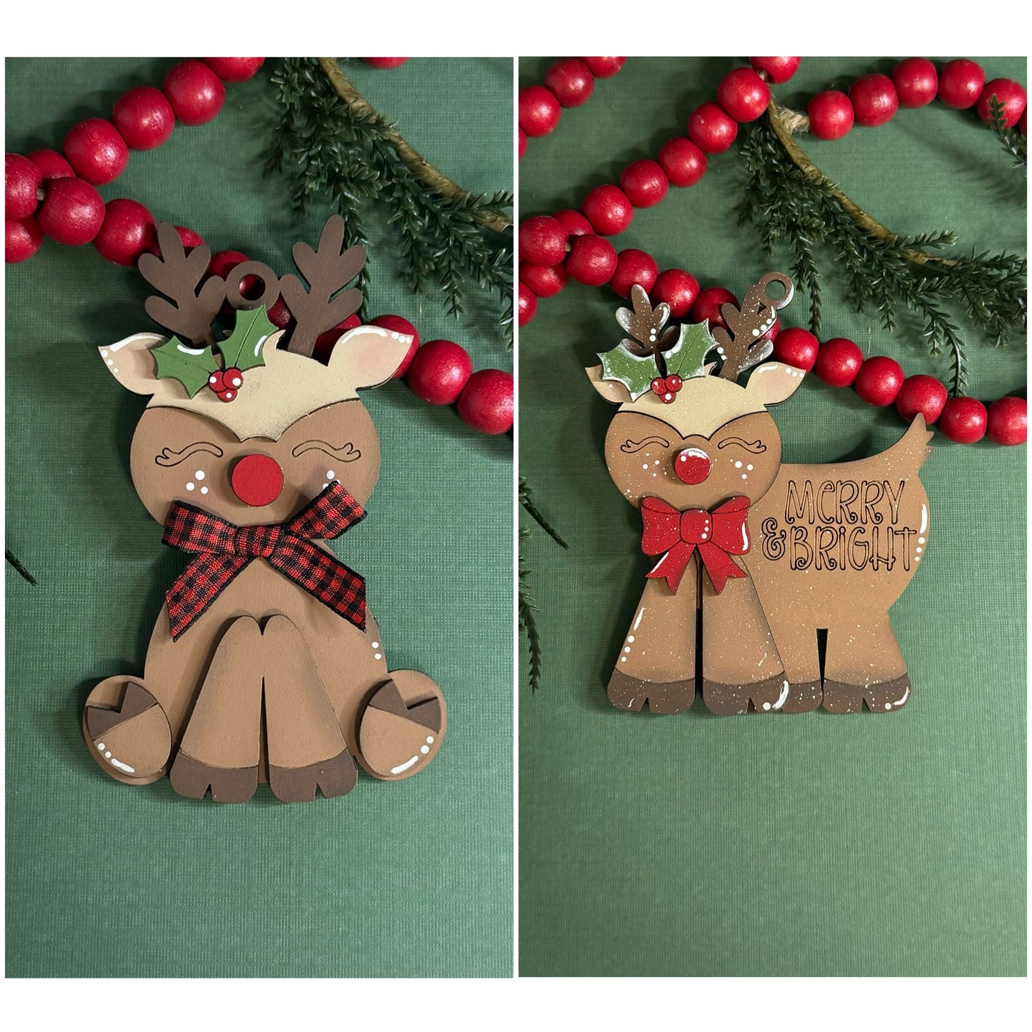 DIY Reindeer Ornament Pop Out Kit