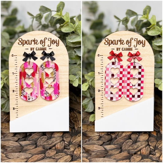 Heart Cutout Dangle Earrings